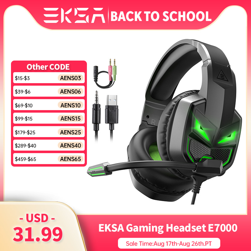 Pc Gaming Y Monitor - EKSA Fenrir-Casque de jeu PC avec