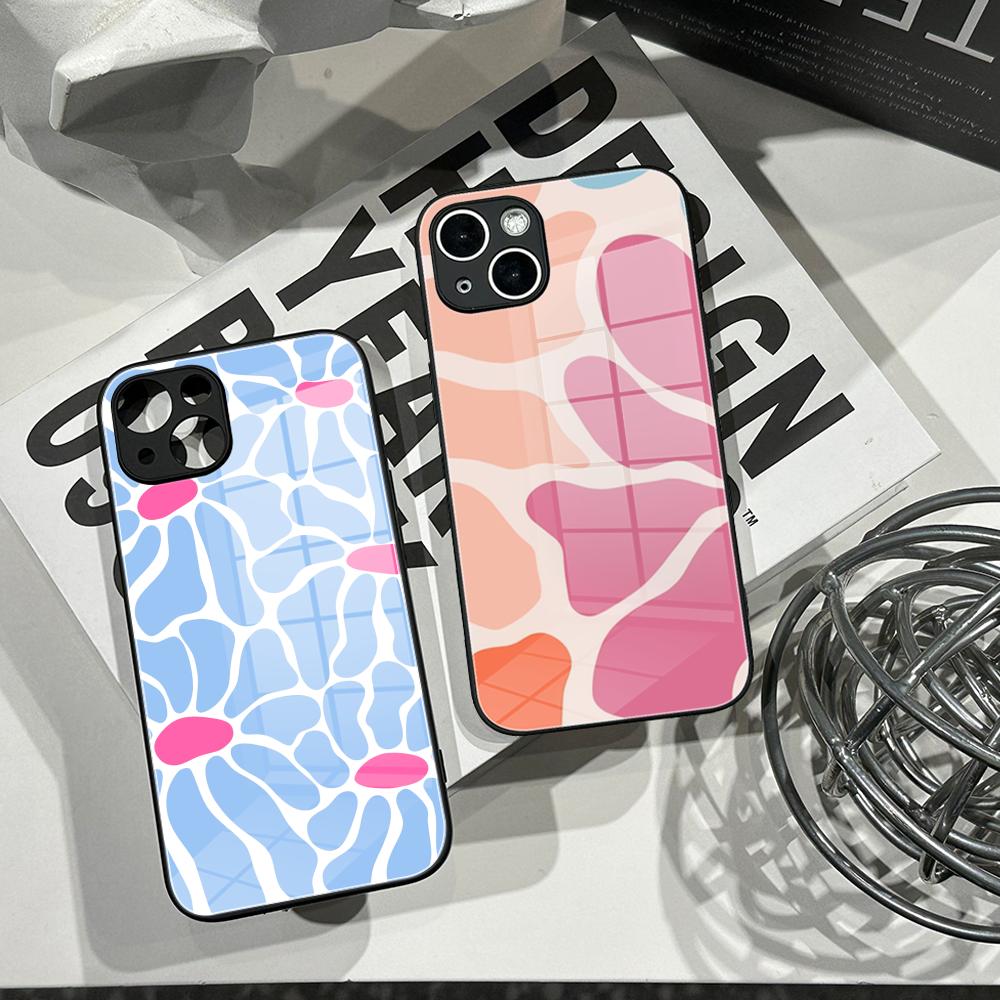 Pc Case Tempered Glass - Coque de téléphone Clmj à fleurs