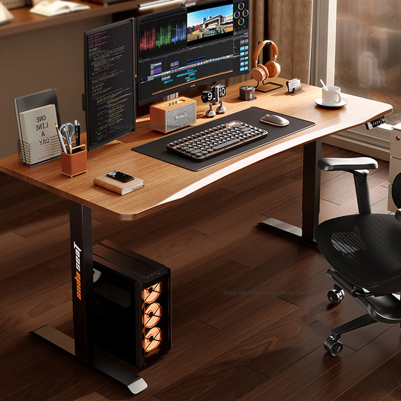 Pc Gaming High End - Bureau de jeu moderne en bois