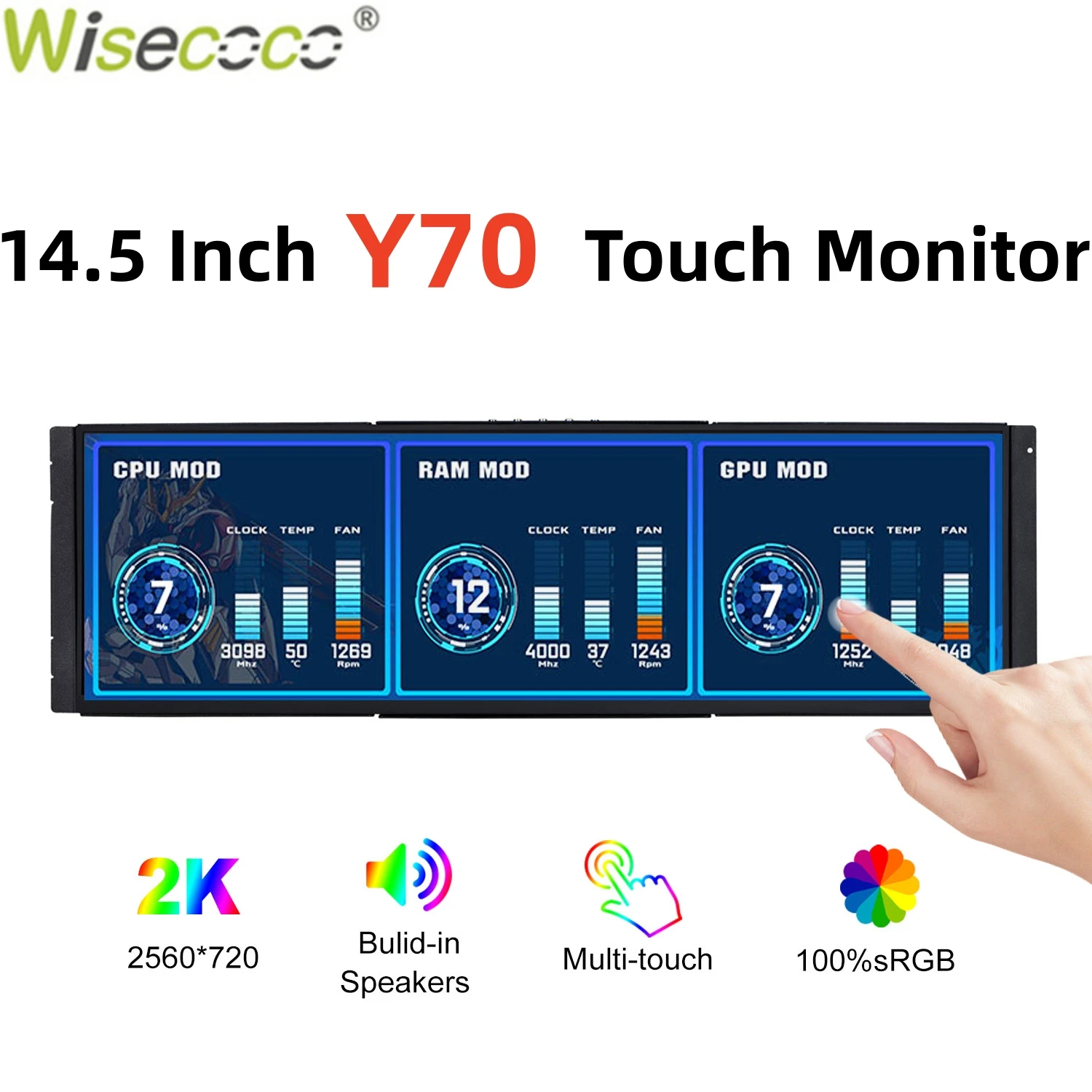 Pc Gaming Y60 - Wisecoco 12.6/14.5 pouces 2K IPS PC