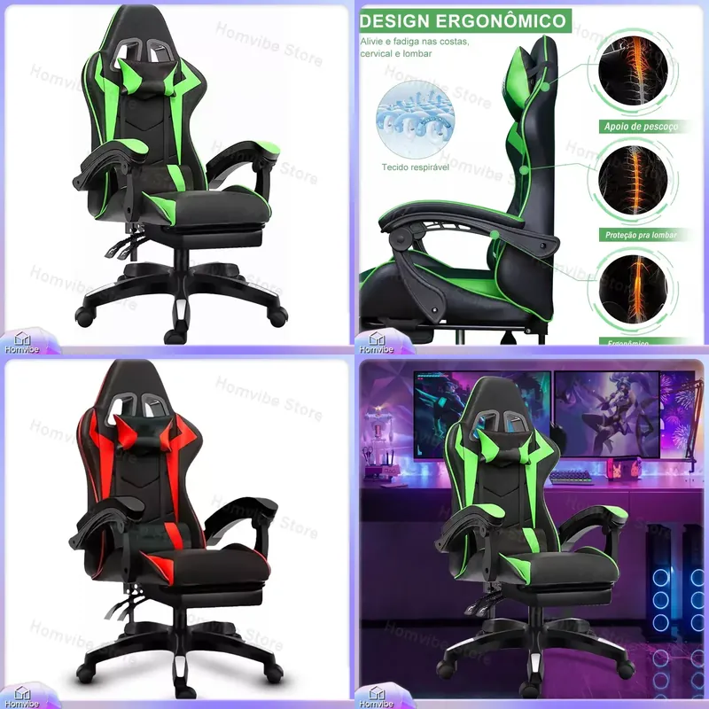 Pc Gaming Usa - Chaise de jeu ergonomique à dossier