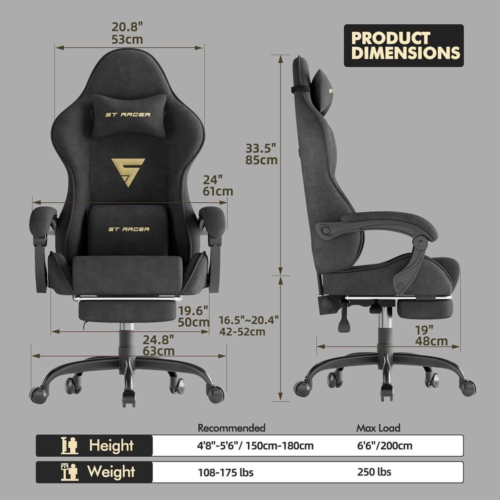 Chaise de jeu ergonomique en v - Pc Gaming Usa avis et prix