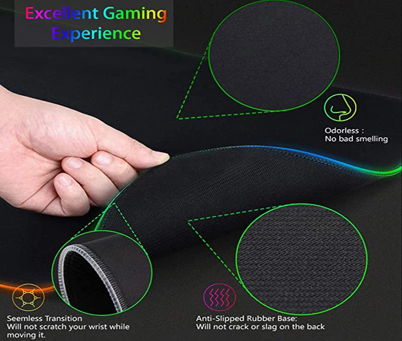 Tapis de jeu RGB XXL HD imprim - Pc Gaming Rog avis et prix