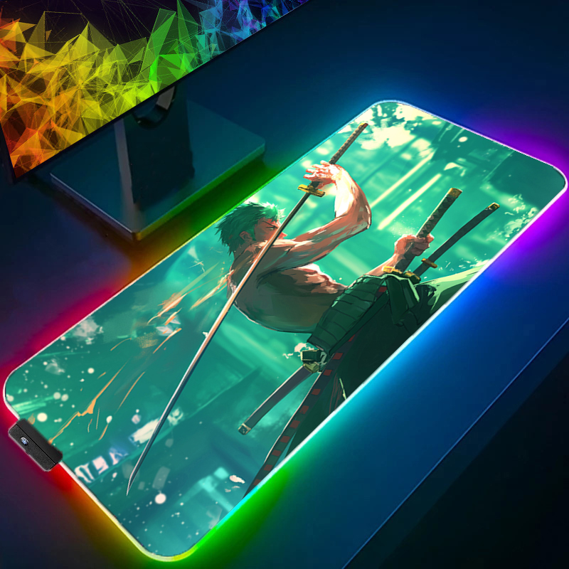 ONE PIECE Zoro tapis de souris - Rgb Keyboard Wrist Rest avis et prix