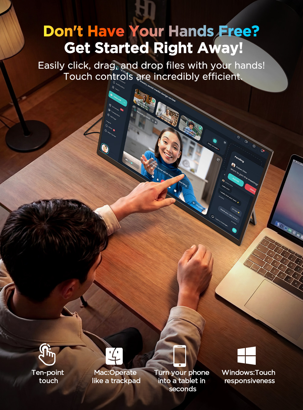 Écran tactile portable 4K UHD  - Pc Gaming Y60 avis et prix
