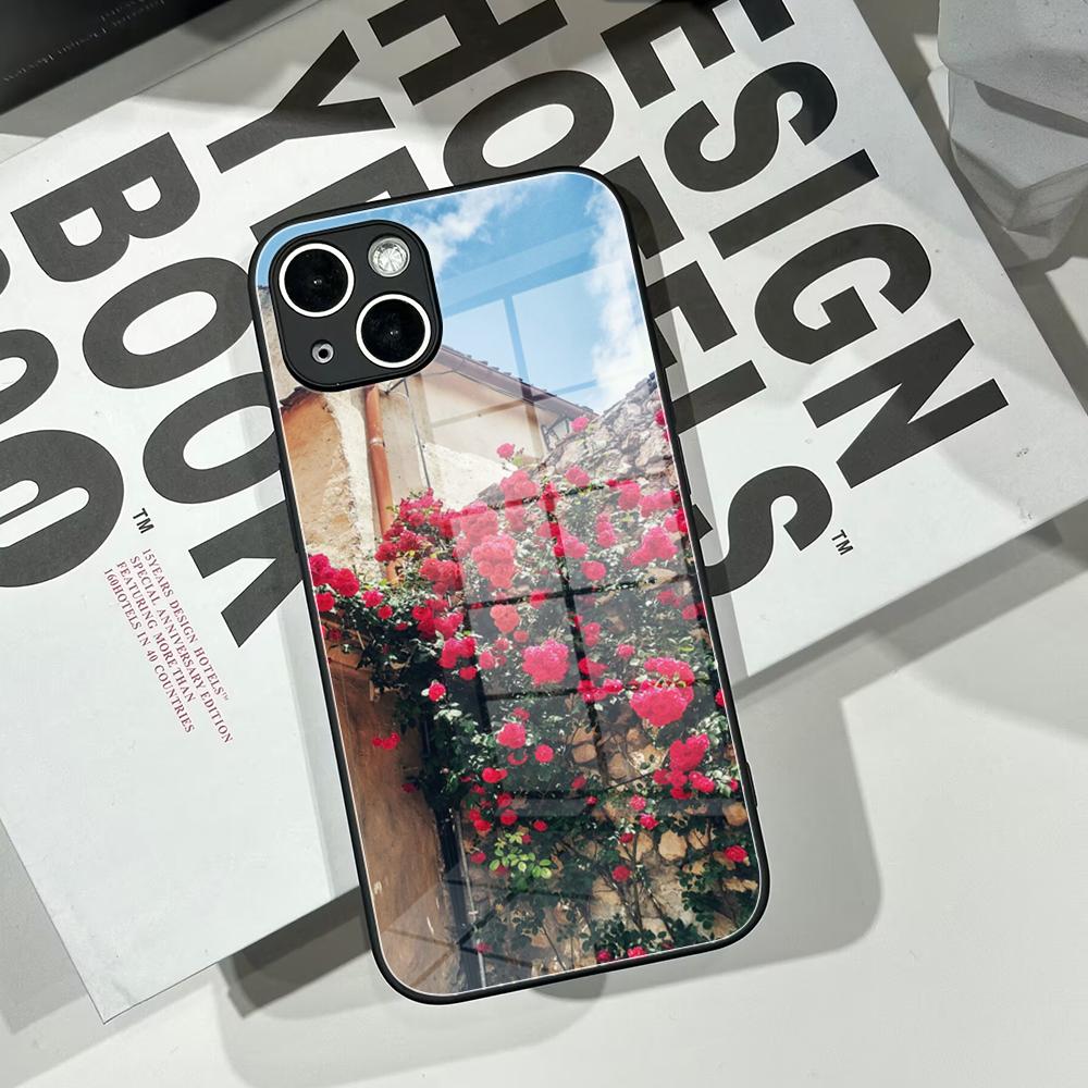 Coque de téléphone HD motif fl - Pc Case Tempered Glass avis et prix