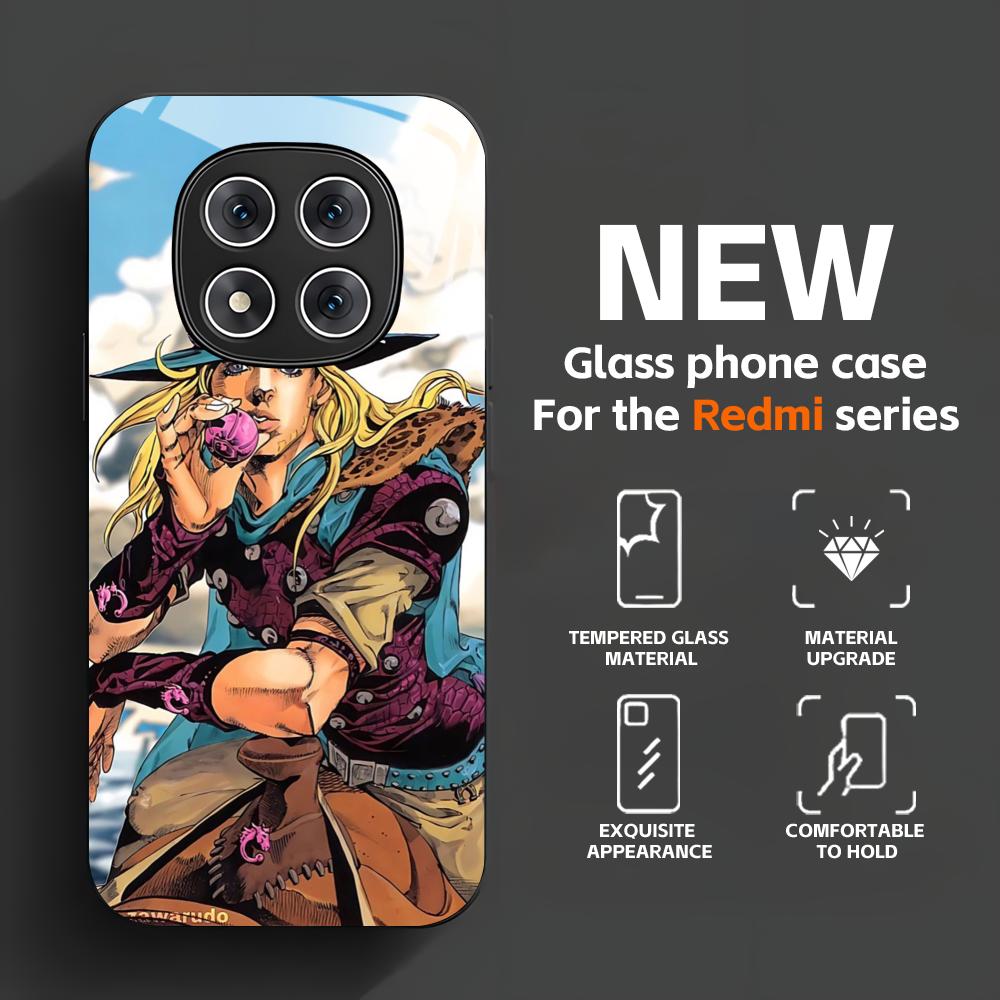 Coque de téléphone Anime JOJO  - Pc Case Tempered Glass avis et prix